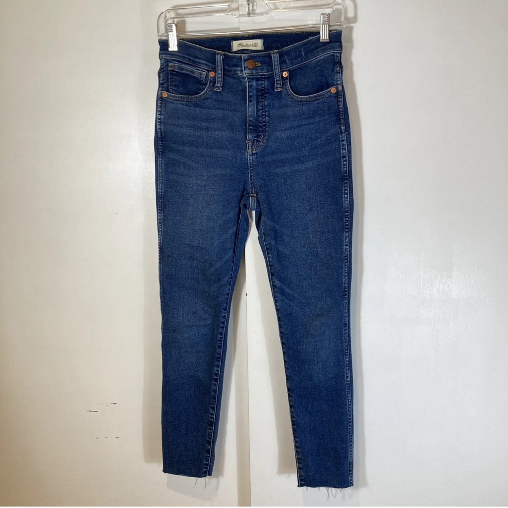 Madewell 10" High-Rise Skinny Jeans In Wendover Wash